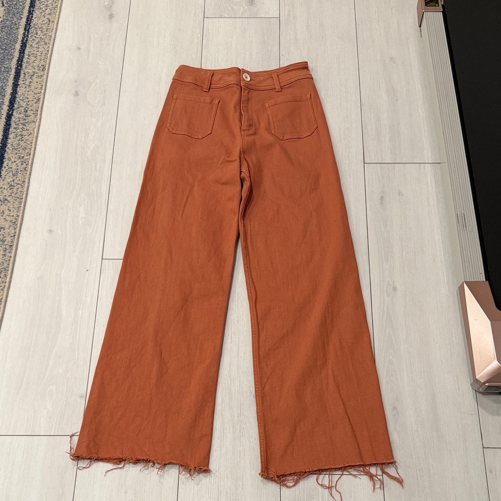 Wide Leg Rust Pants
